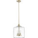 Asheville 3 Light 12 inch Modern Gold Pendant Ceiling Light